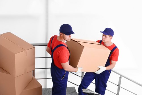 Fragile items packed securely for Hanwell removals