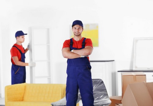 Collected household furniture ready for disposal in Hanwell