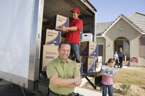 Fragile items safely packed in strong moving boxes in Hanwell