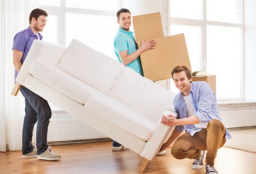 Professional removals team in Hanwell handling office relocation logistics