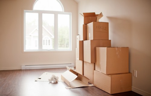 Packing and transport support for Hanwell removals
