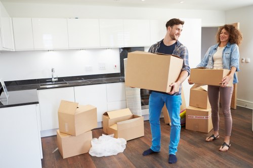 Planning and packing items for a moving truck in Hanwell