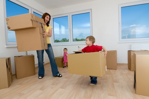 Professional removals service with loading and transport