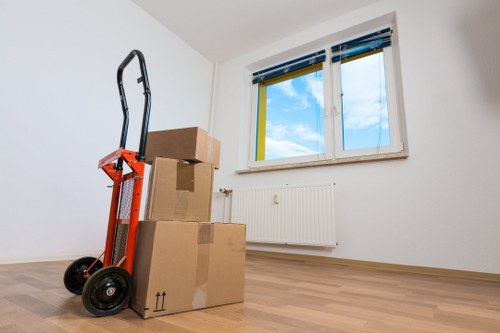 Hanwell Removals crew protecting belongings during transit