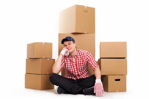 Professional movers handling home relocation in Hanwell